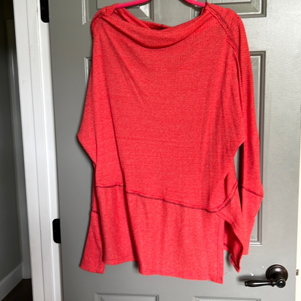 Free People oversized off shoulder shirt, medium